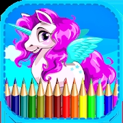 Coloring Pony Pink Princes